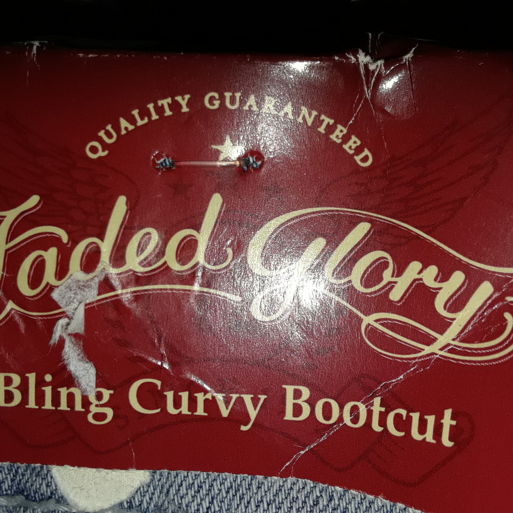 FADED GLORY CURVY BOOTCUT JEAANS